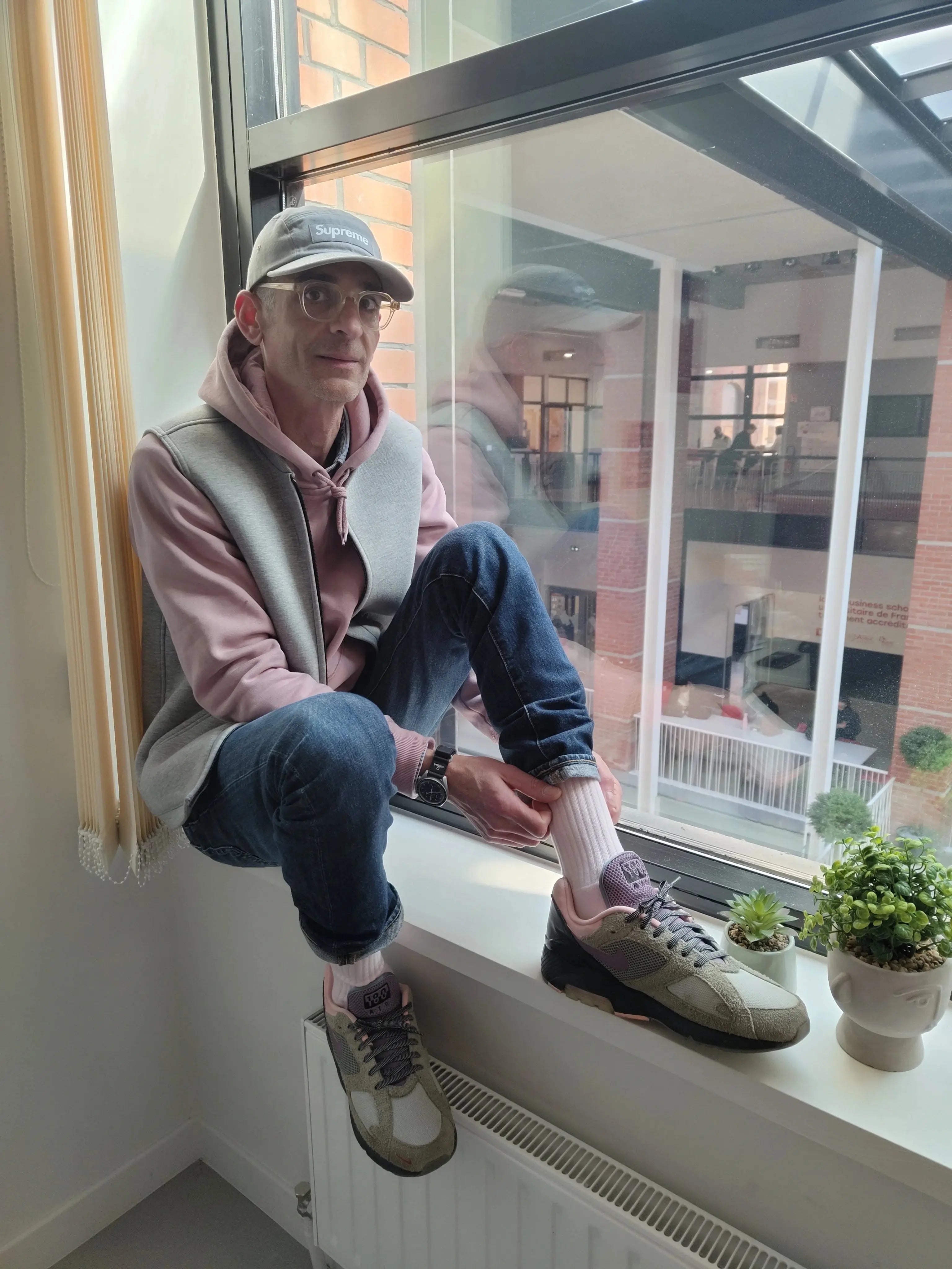 Alexandre Blum Sneakers Empire avec des Chaussettes All Day Rose Topiq