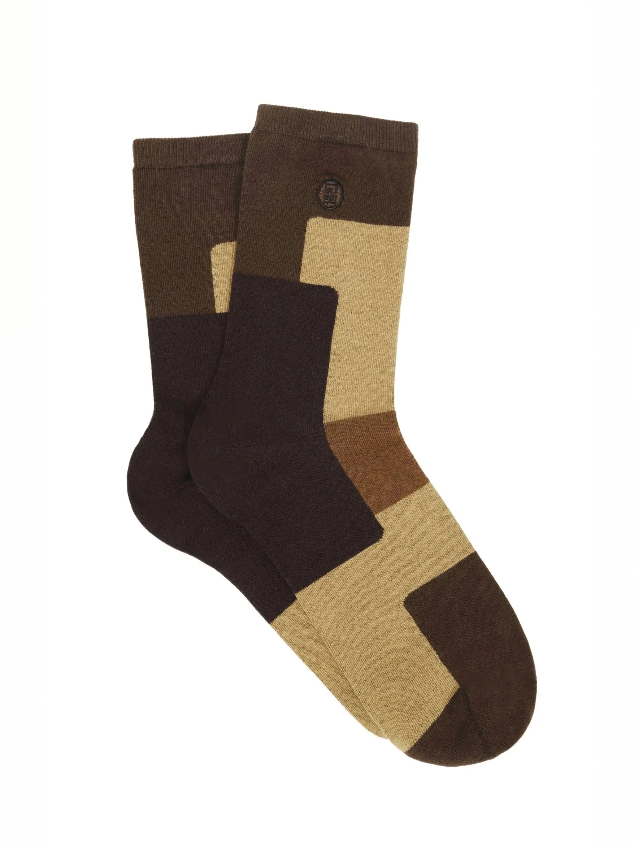 Chaussettes Bloc R.C - Marron Ma boutique