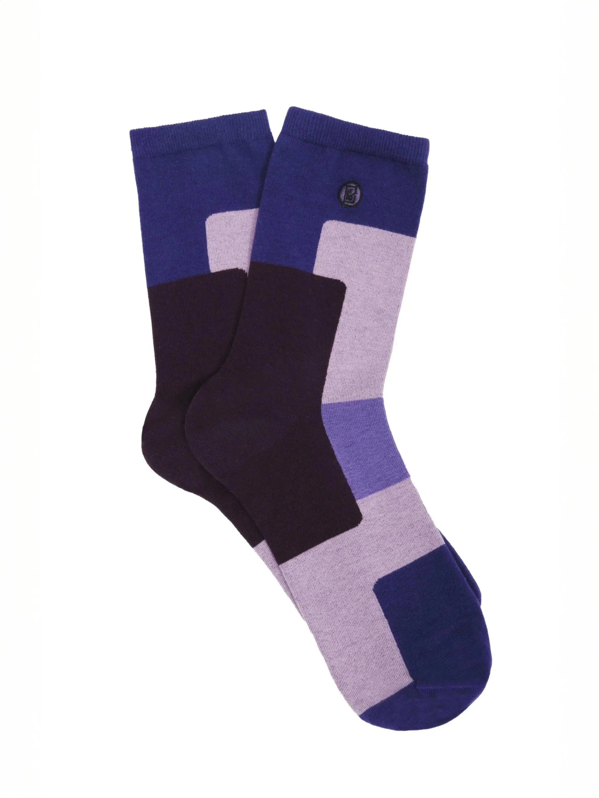 Chaussettes Bloc R.C - Violet Ma boutique